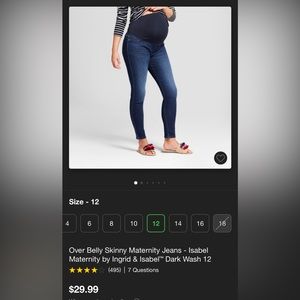 Isabel maternity skinny jeans size 12